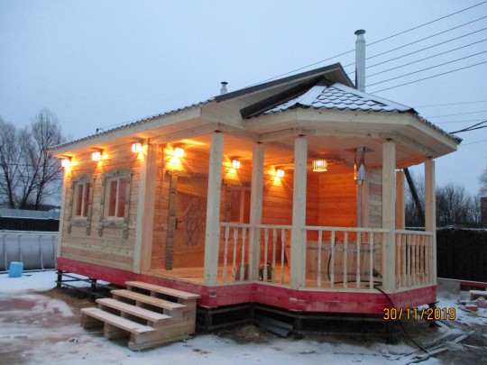 Январь 2020 - баня из бруса №57